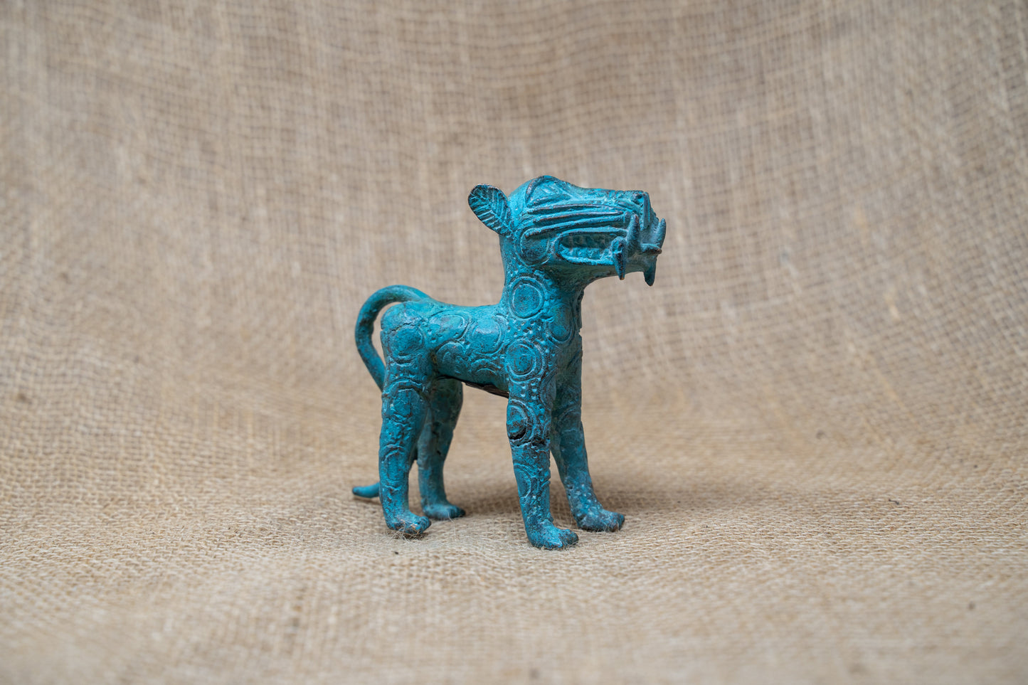 Benin Leopard sculpture - Bronze 56.17