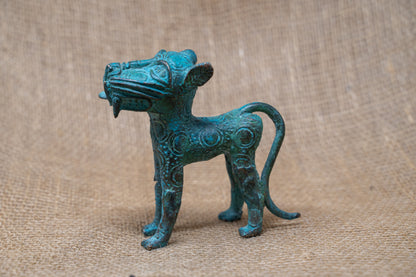 Benin Leopard sculpture - Bronze 56.17