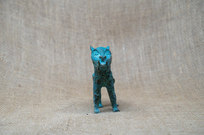 Benin Leopard sculpture - Bronze 56.18