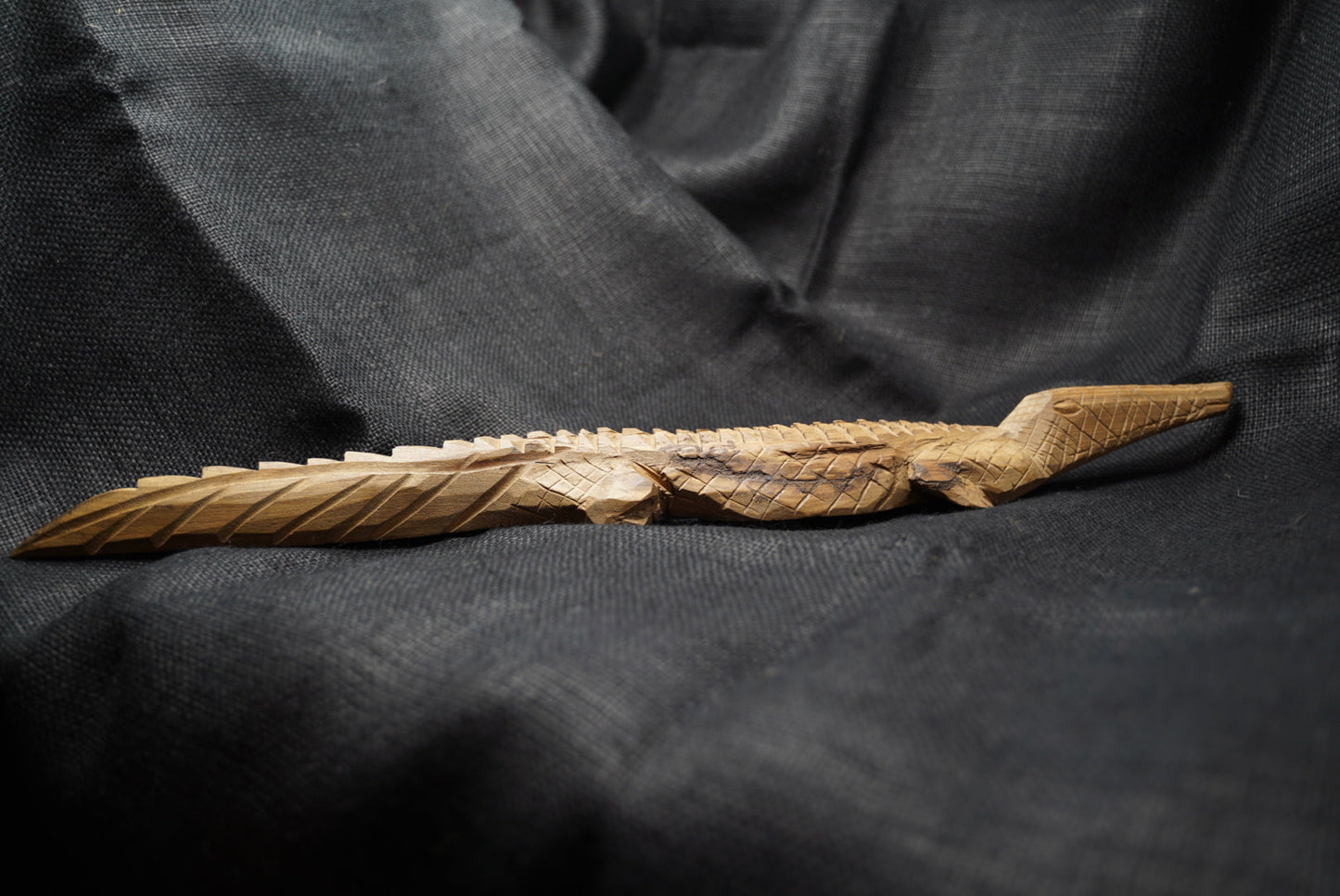 Zimbabwe Crocodile sculpture L 73.3