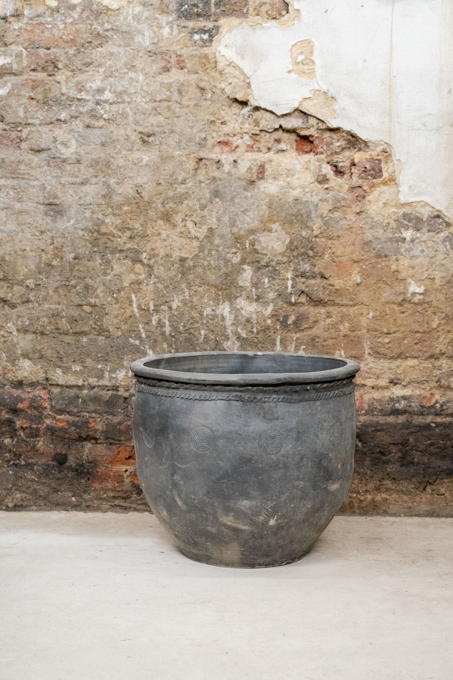 Big Old Grey Asian Pots