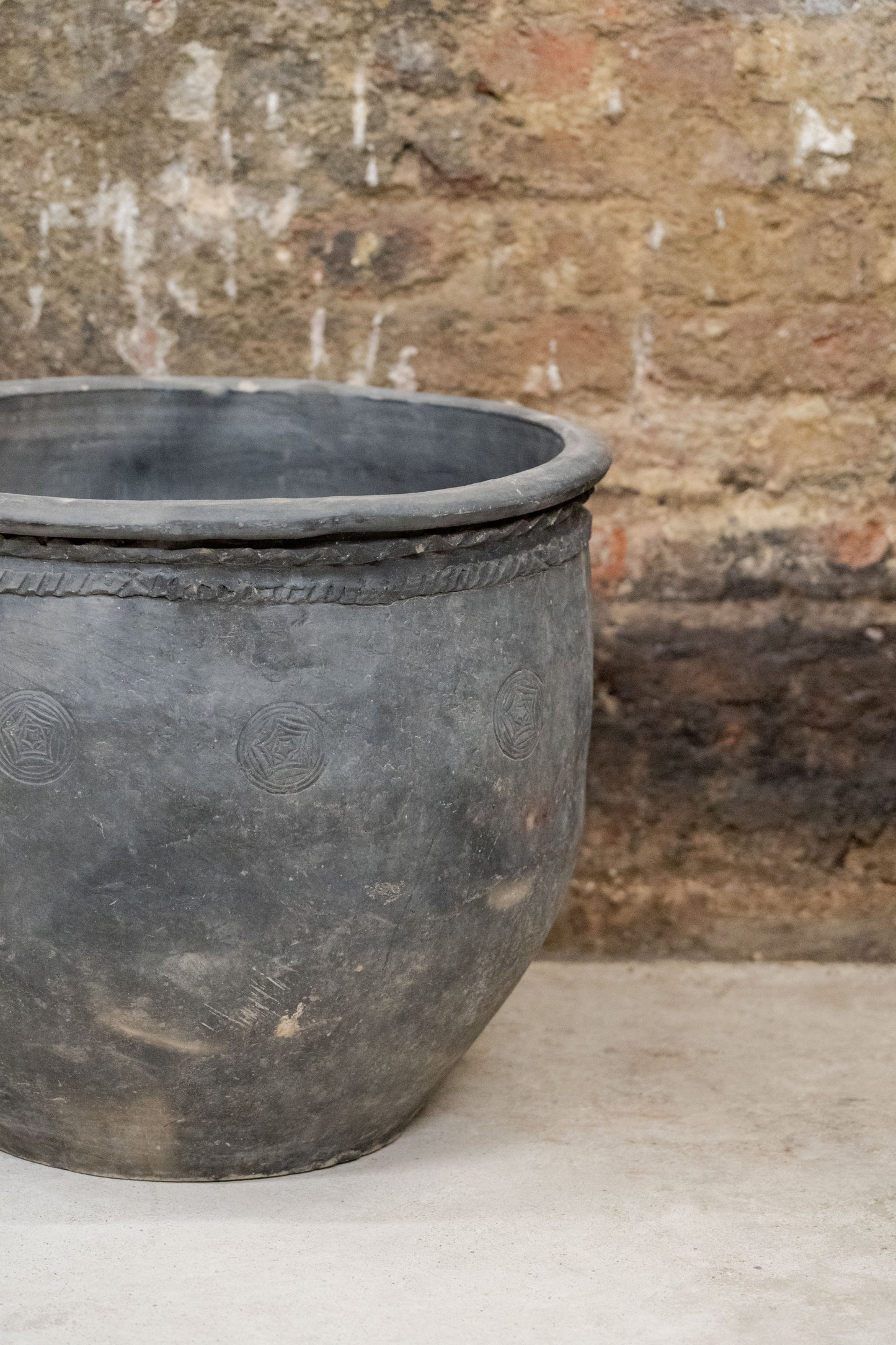 Big Old Grey Asian Pots