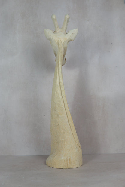 Swazi Giraffe-head sculptures - wood - 80.2