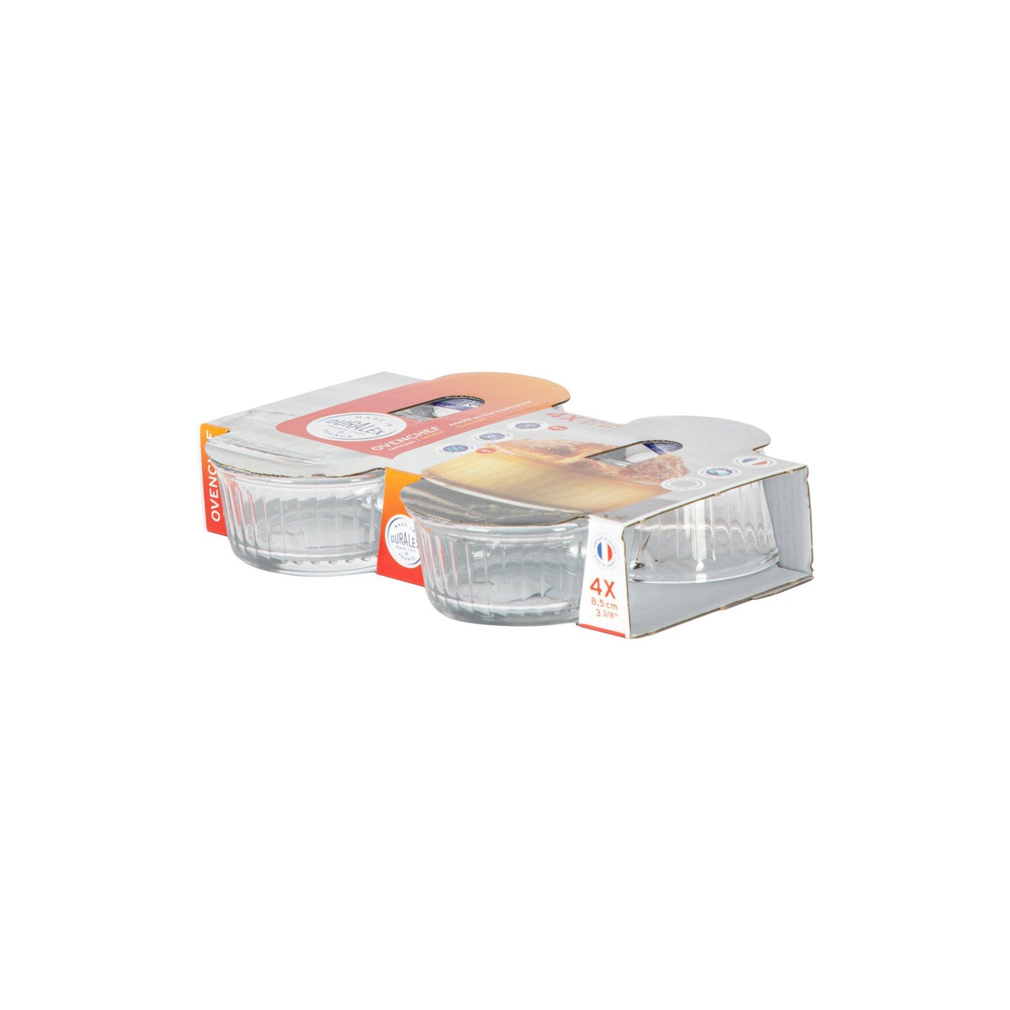 10cm Clear Oven Chef Glass Ramekins - Pack of Four