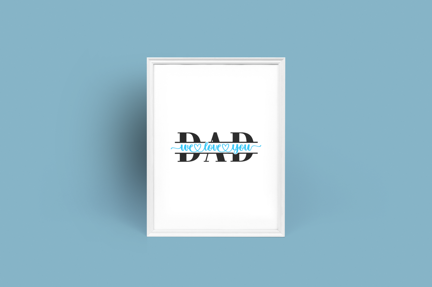 Personalised Dad We Love You Heart Fathers Day Collection