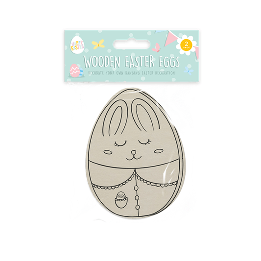 Wholesale Decorate Your Own Wooden Easter Eggs - (Case of 24)