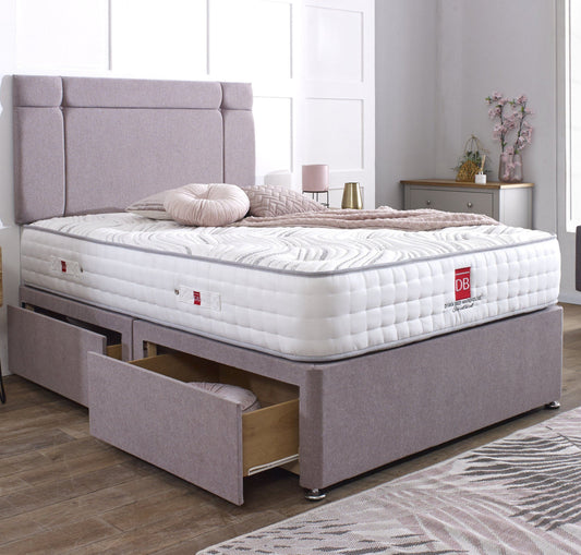Sienna Divan Bed Set with Button Headboard