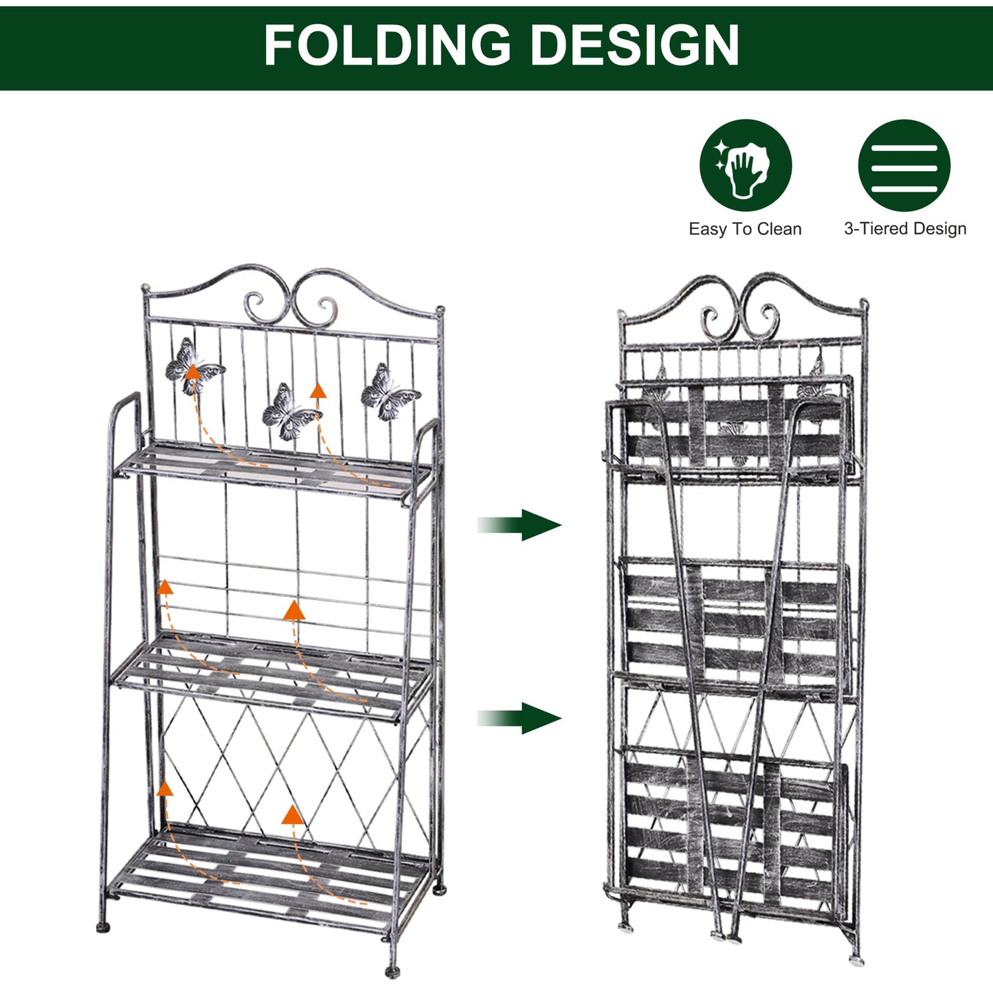 3-Tier Metal Plant Stand