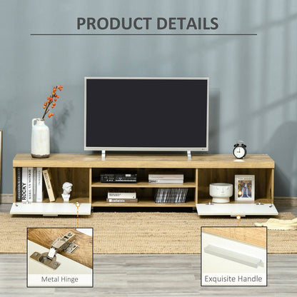 Herringbone Pattern TV Cabinet
