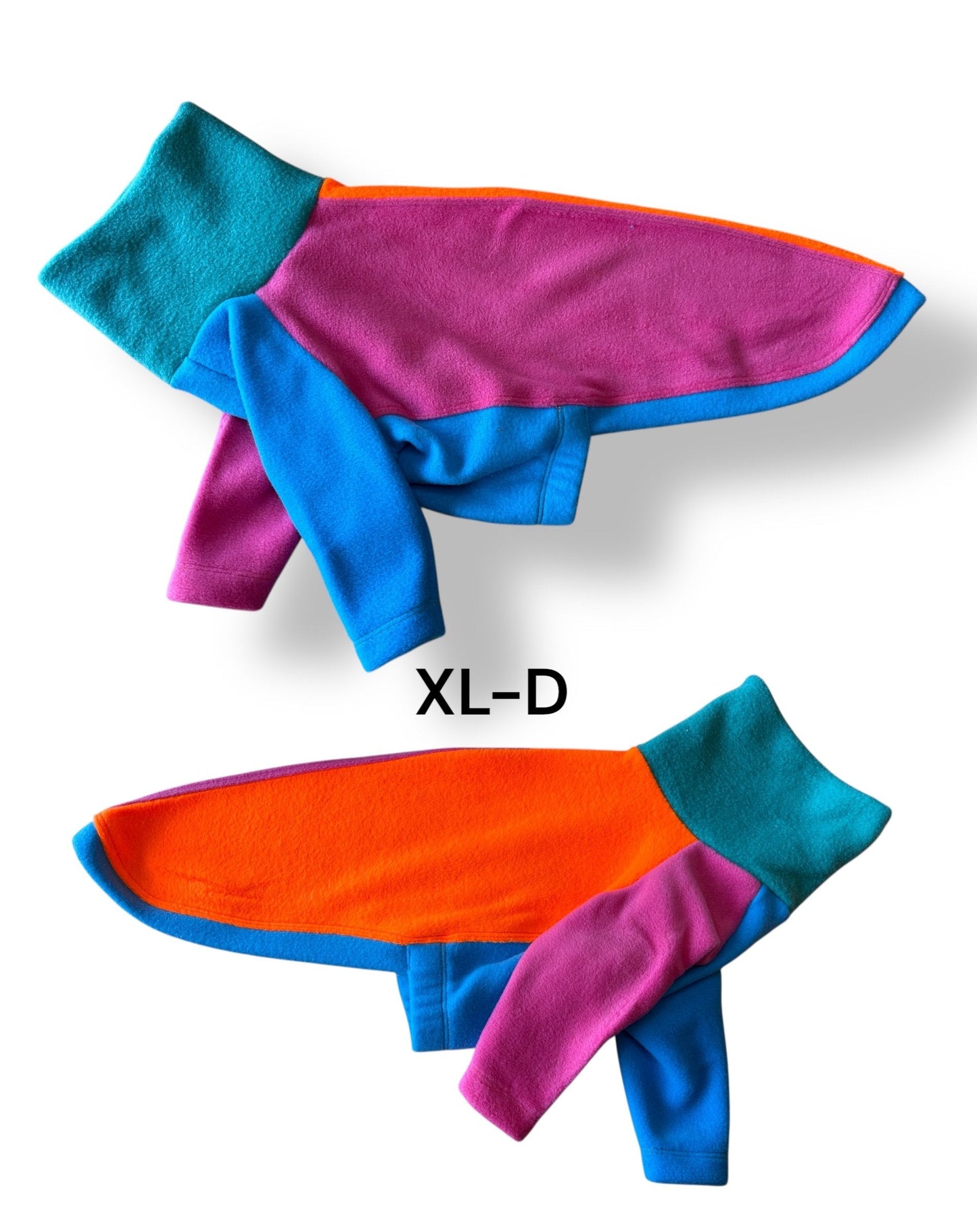 Fleece Jumper - Neon Colour Block