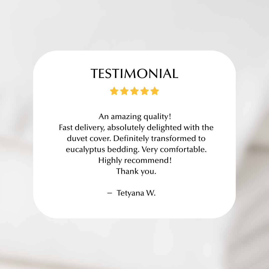 Cool & Comfy Silk Duvet Cover (Eucalyptus)