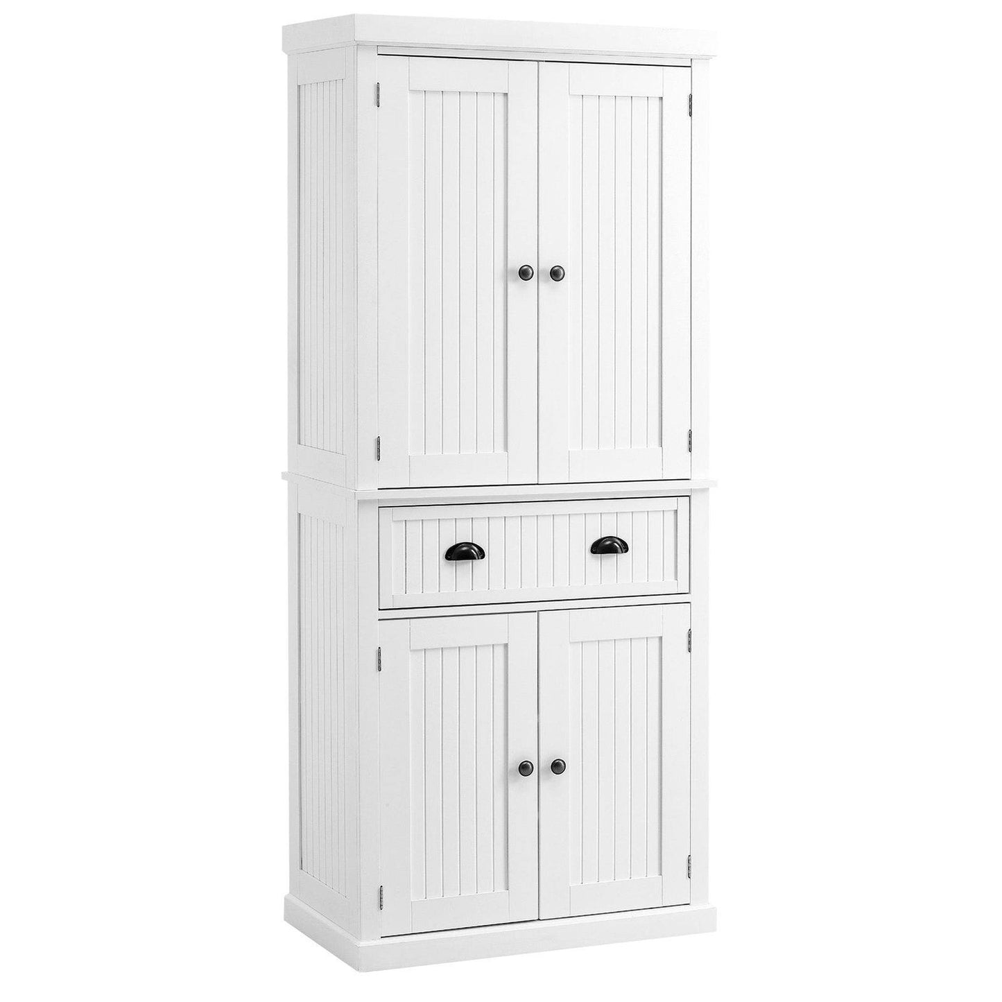 Traditional Kitchen Cupboard Freestanding Storage Cabinet with Drawer