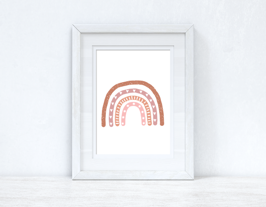 Earthy Rainbow Boho Children's Room Wall Bedroom Decor Print