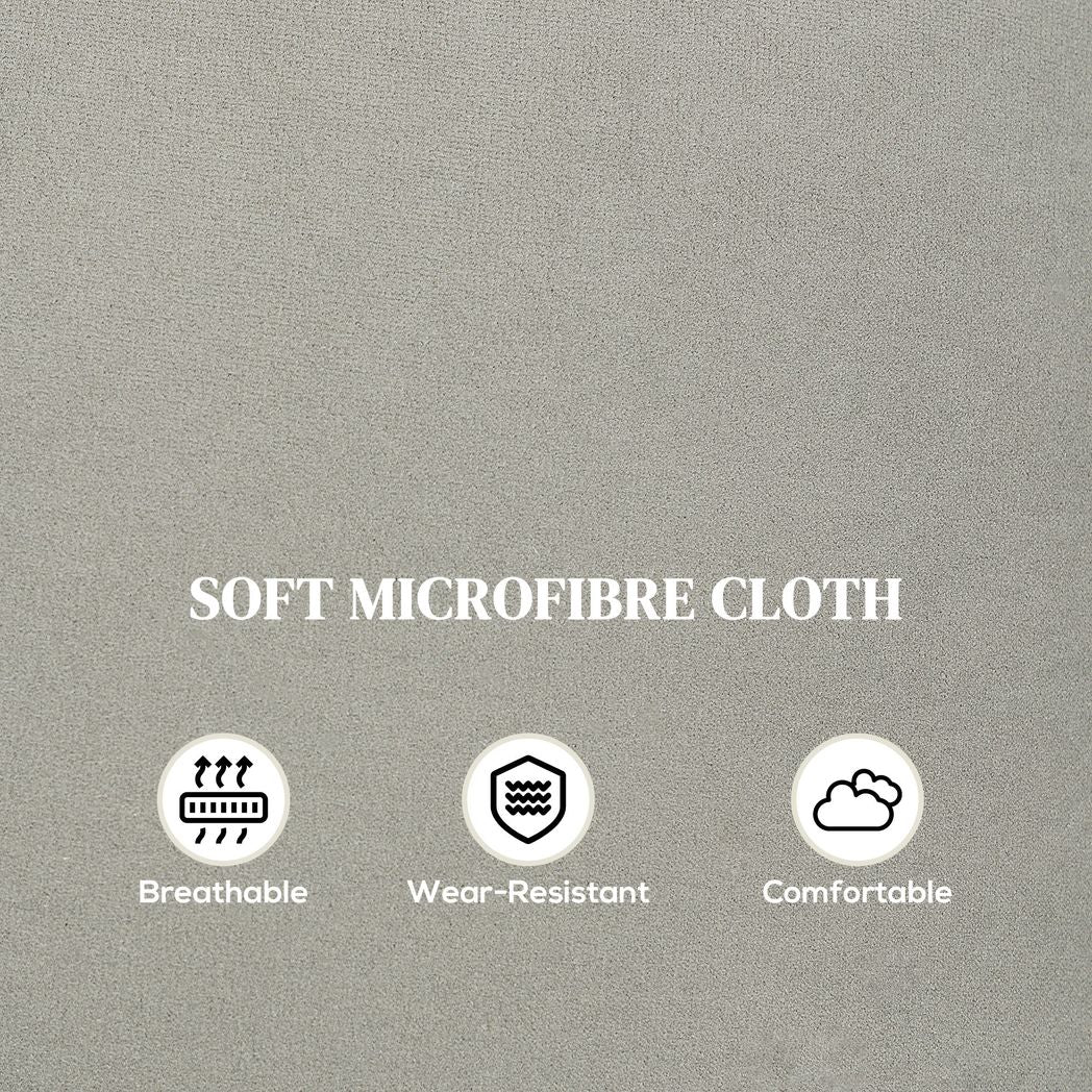 HOMCOM Recliner Armchair, Reclining Chair with Adjustable Leg Rest