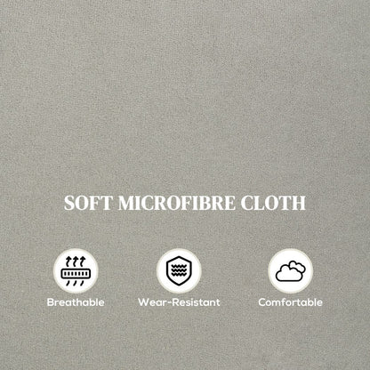 HOMCOM Recliner Armchair, Reclining Chair with Adjustable Leg Rest