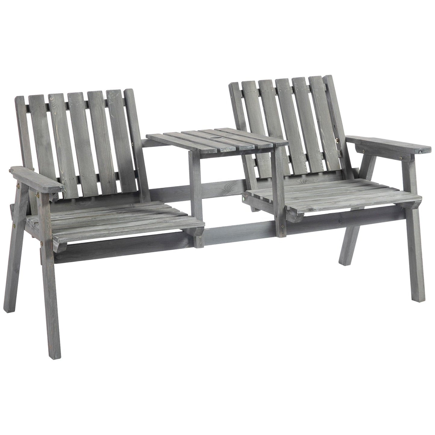 2 Seater Garden Bench Antique Loveseat for Yard