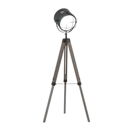 Industrial Style Adjustable Tripod Floor Lamp for Living Room Bedroom