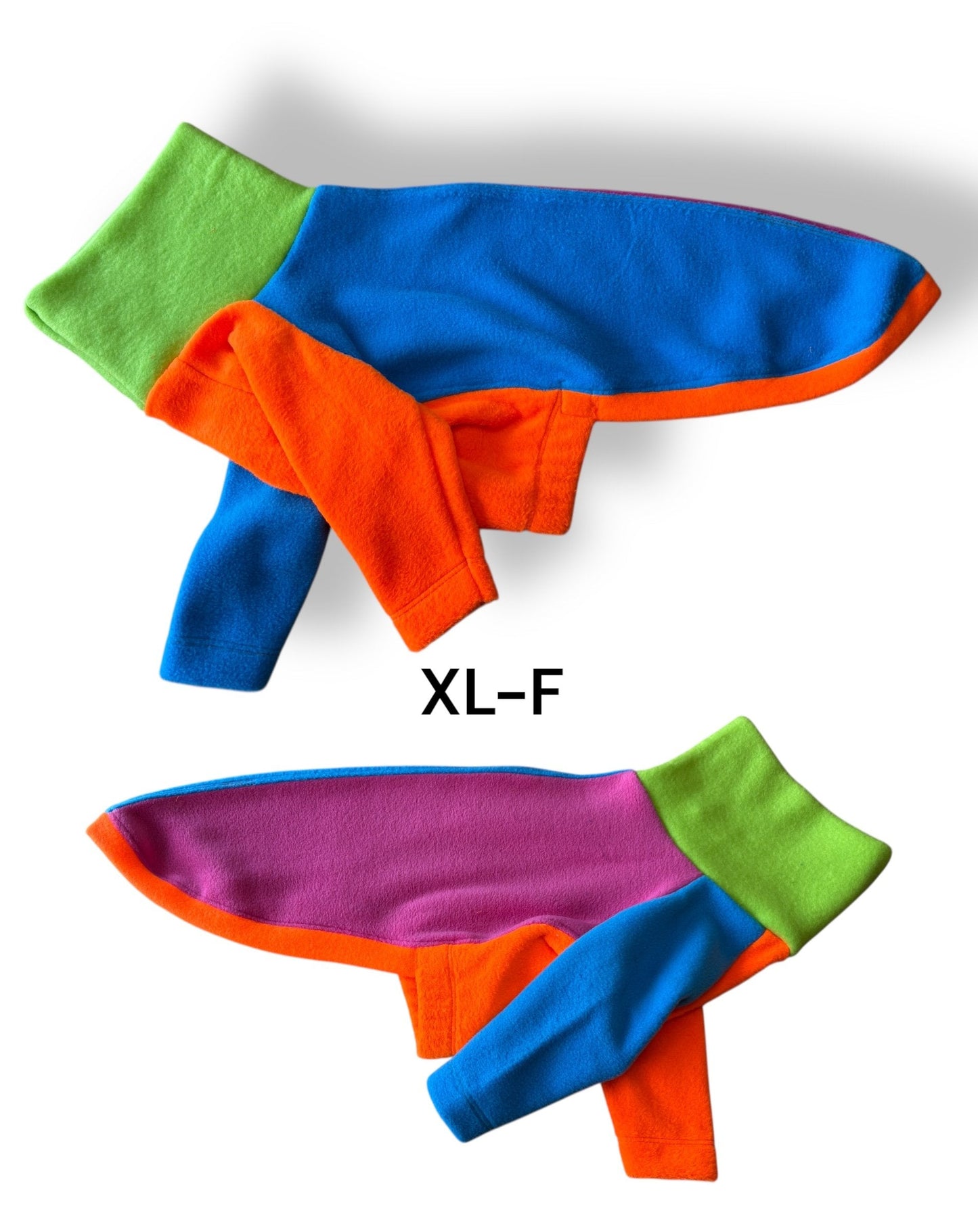 Fleece Jumper - Neon Colour Block