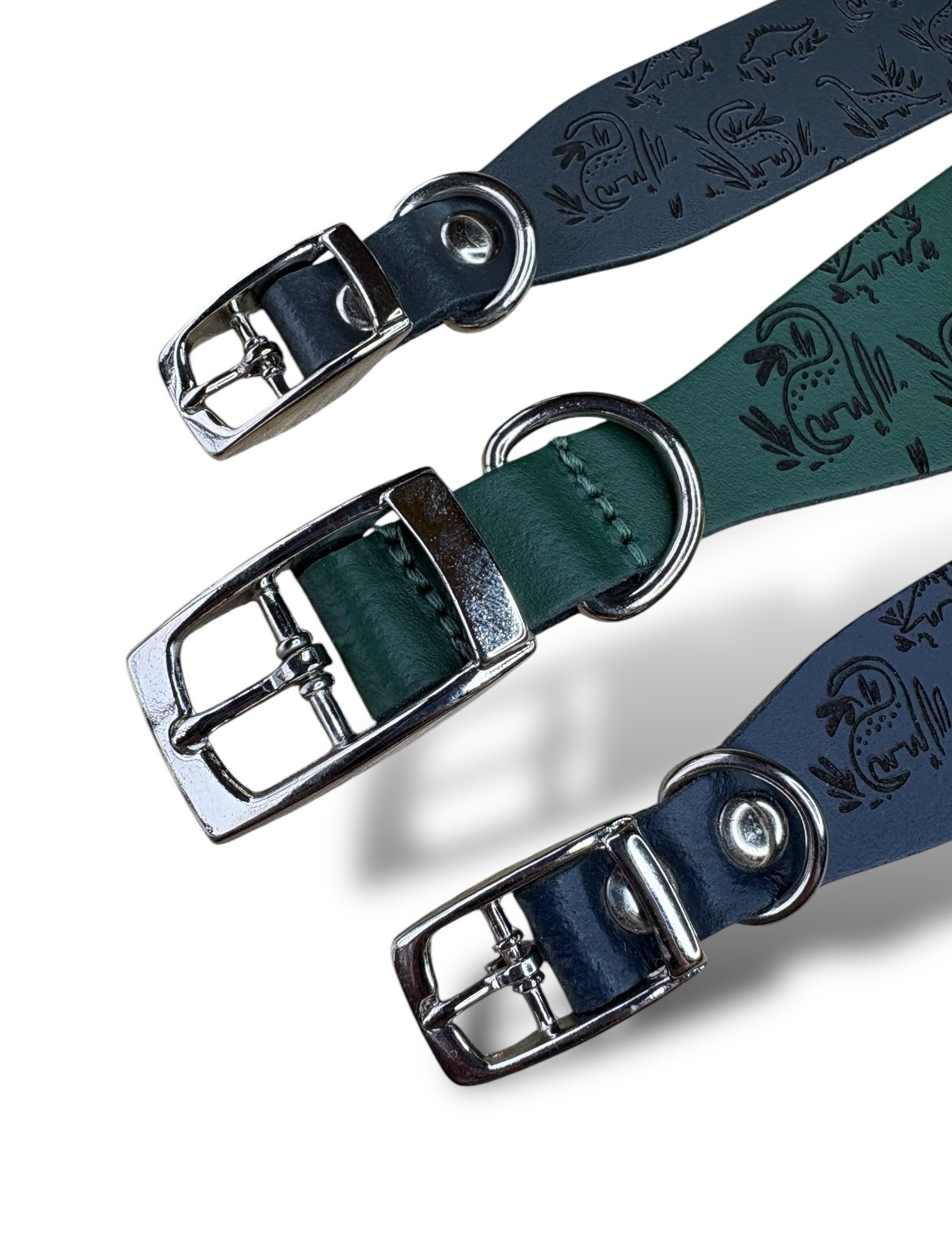 Leather Collar - Dinosaurs