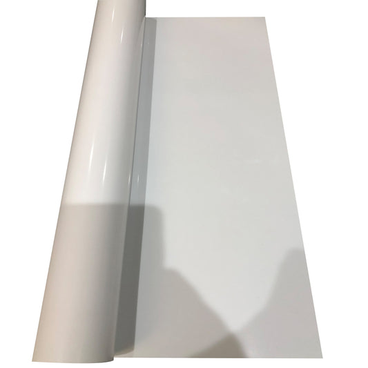 HTV Iron On Vinyl Roll 500mm Wide, Widehite