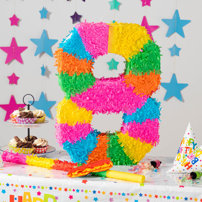 Large Number 8 Pinata Party Set