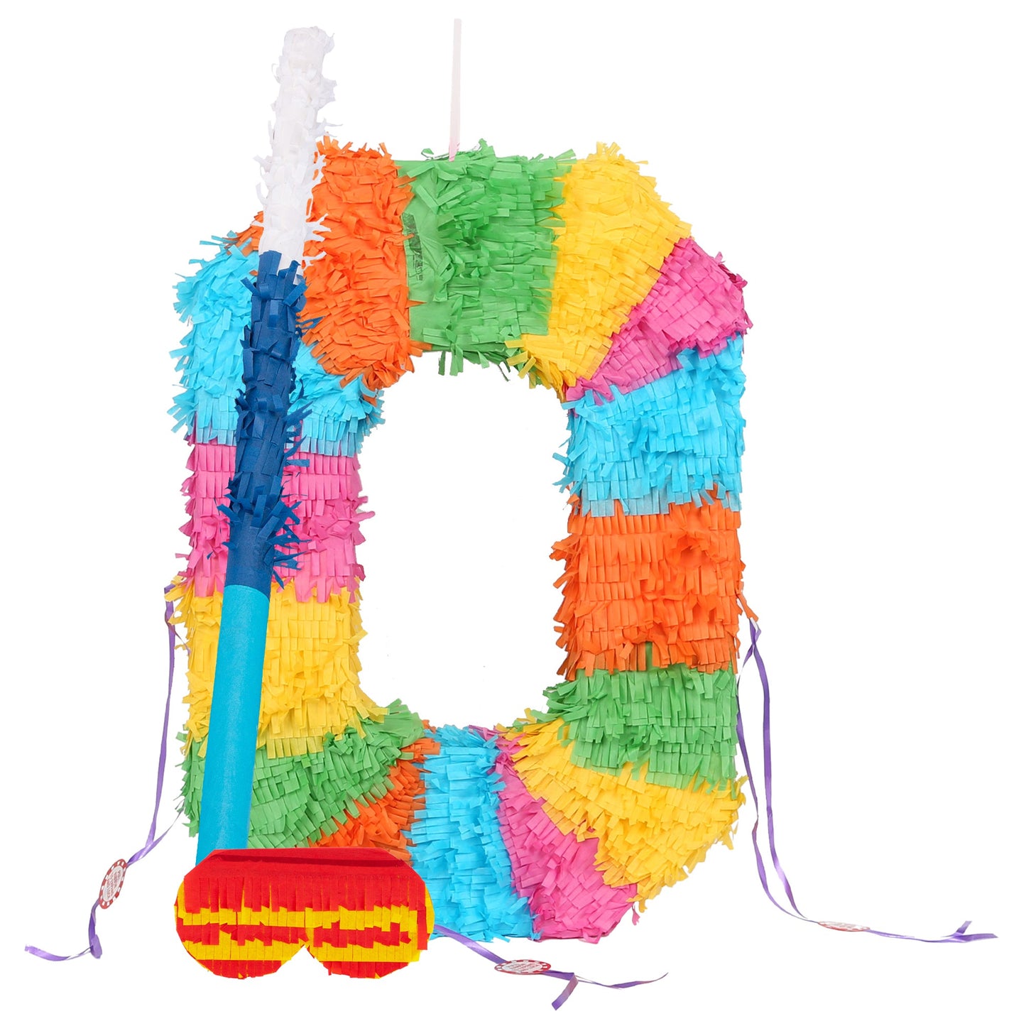 Large Number 0 Pinata Party Set