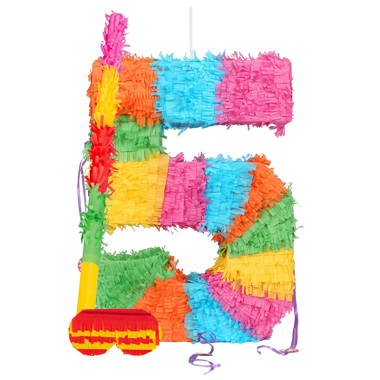 Large Number 5 Pinata Party Set