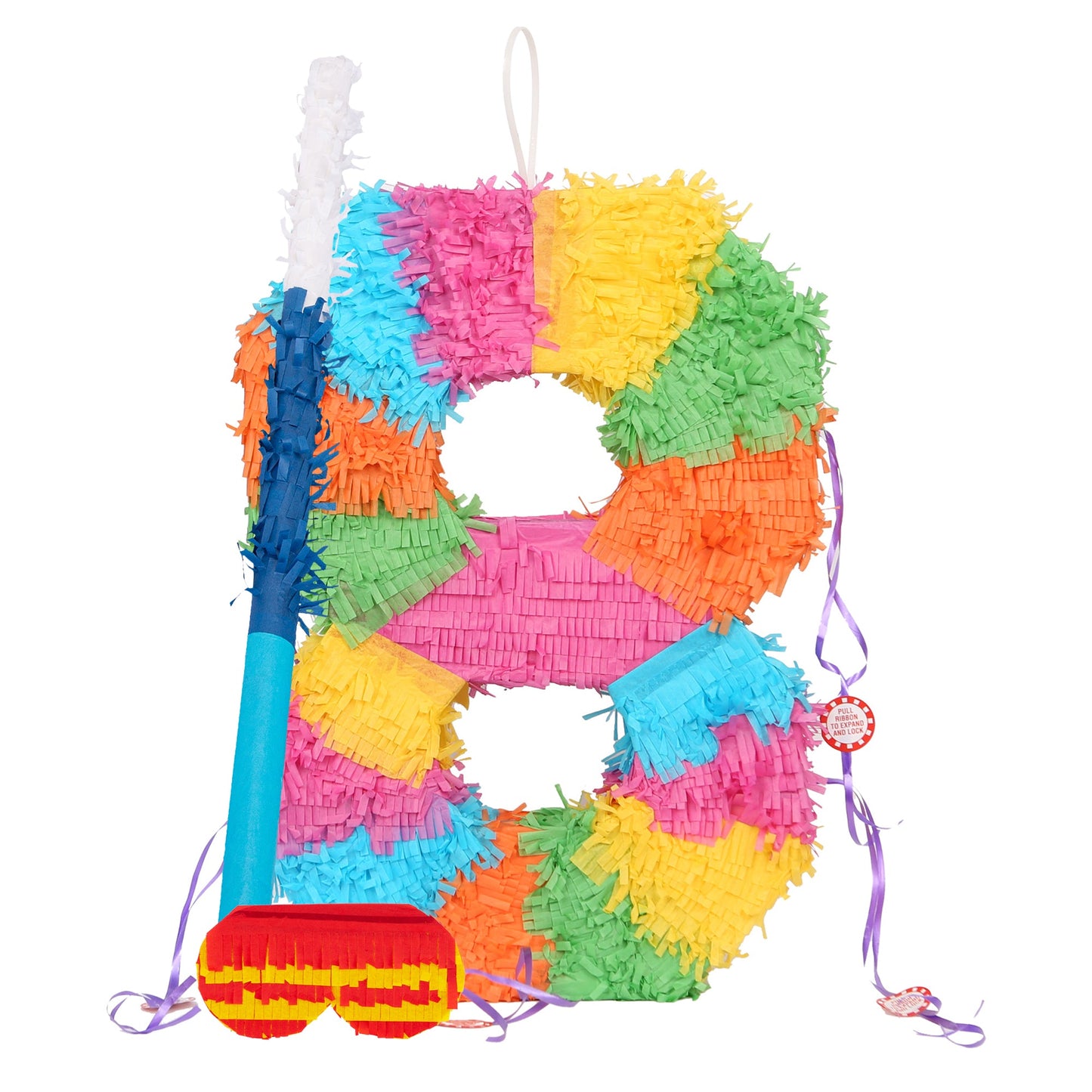 Large Number 8 Pinata Party Set