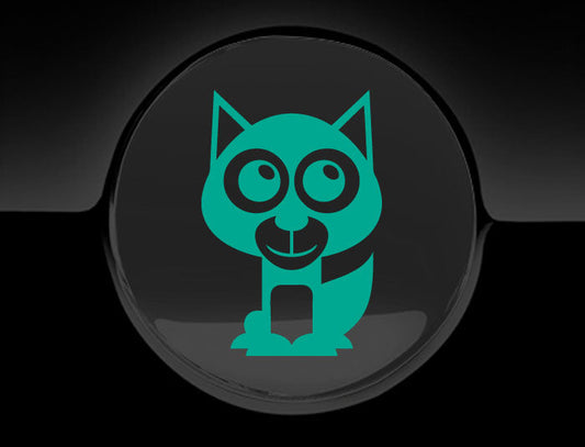 Adorable Husky Fuel Cap Car Sticker