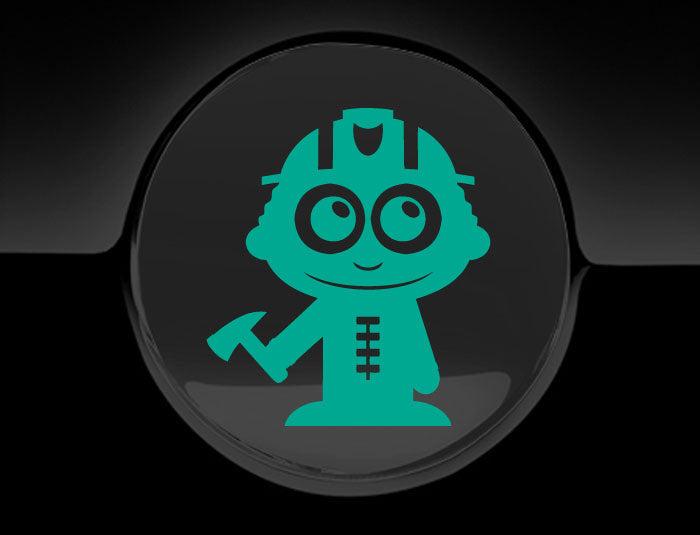 Adorable Firefighter Fuel Cap Car Sticker