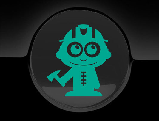 Adorable Firefighter Fuel Cap Car Sticker