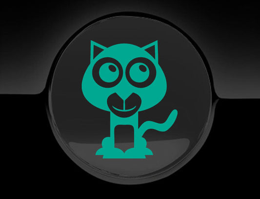 Adorable Panther Fuel Cap Car Sticker