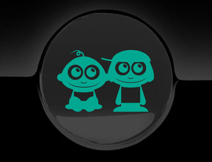 Adorable Children Fuel Cap Car Sticker