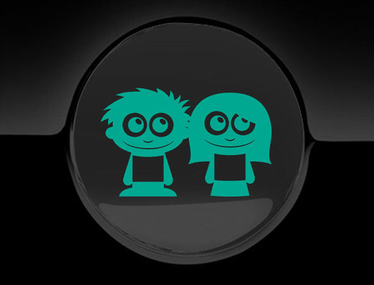 Adorable Friends Fuel Cap Car Sticker