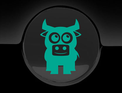 Adorable Bull Fuel Cap Car Sticker