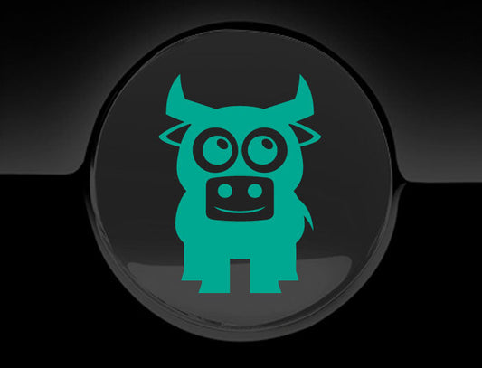 Adorable Bull Fuel Cap Car Sticker