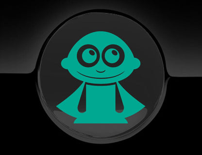 Adorable Superhero Fuel Cap Car Sticker