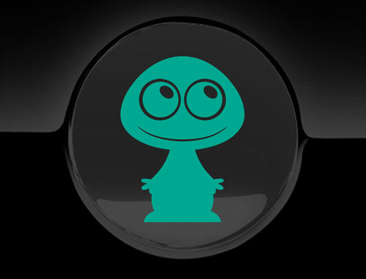 Adorable Alien Fuel Cap Car Sticker