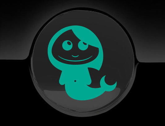 Adorable Mermaid Fuel Cap Car Sticker