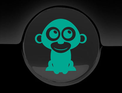 Adorable Monkey Fuel Cap Car Sticker