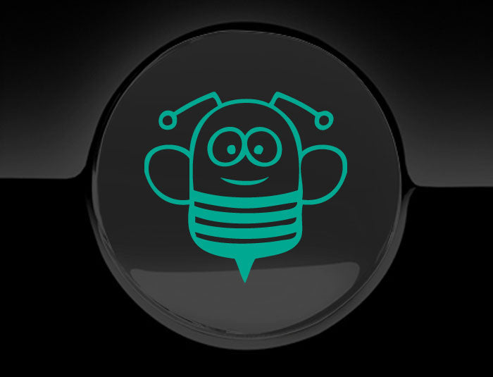 Funny Cartoon Bee Fuel Cap Cover Car Sticker