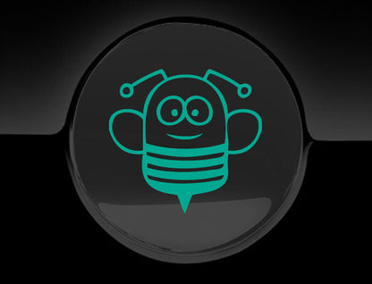 Funny Cartoon Bee Fuel Cap Cover Car Sticker