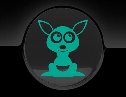 Adorable Kangaroo Fuel Cap Car Sticker