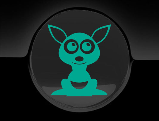 Adorable Kangaroo Fuel Cap Car Sticker