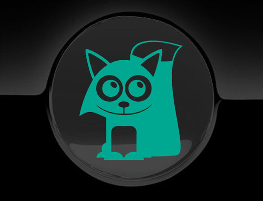 Adorable Fox Fuel Cap Car Sticker