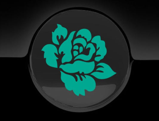 English Rose Fuel Cap Cover Car Sticker