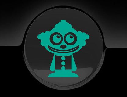 Adorable Clown Fuel Cap Car Sticker