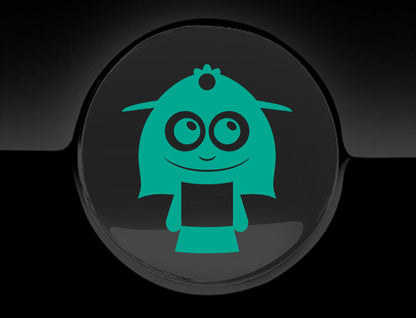 Adorable Lady Fuel Cap Car Sticker