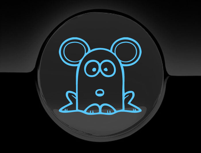 Funny Cartoon MouseFuel Cap Cover Car Sticker