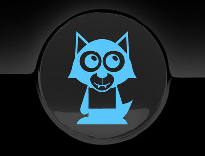 Adorable Werewolf Fuel Cap Car Sticker